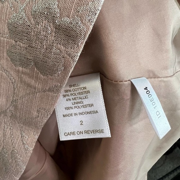 1-Eva Mendes Dusty Rose with silver metallic dress SZ. 2 - Picture 10 of 10